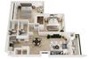 Two bedroom floor plan